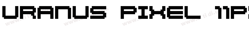uranus pixel 11px字体字体转换